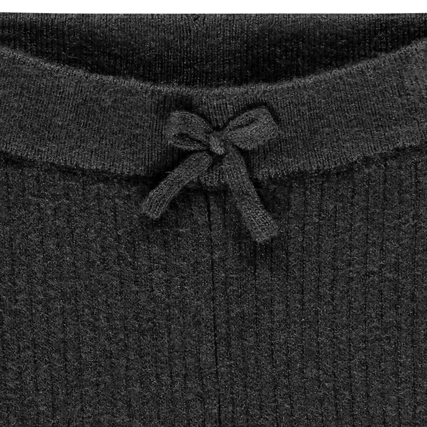 Legging en tricot effet côtelé pour fille 