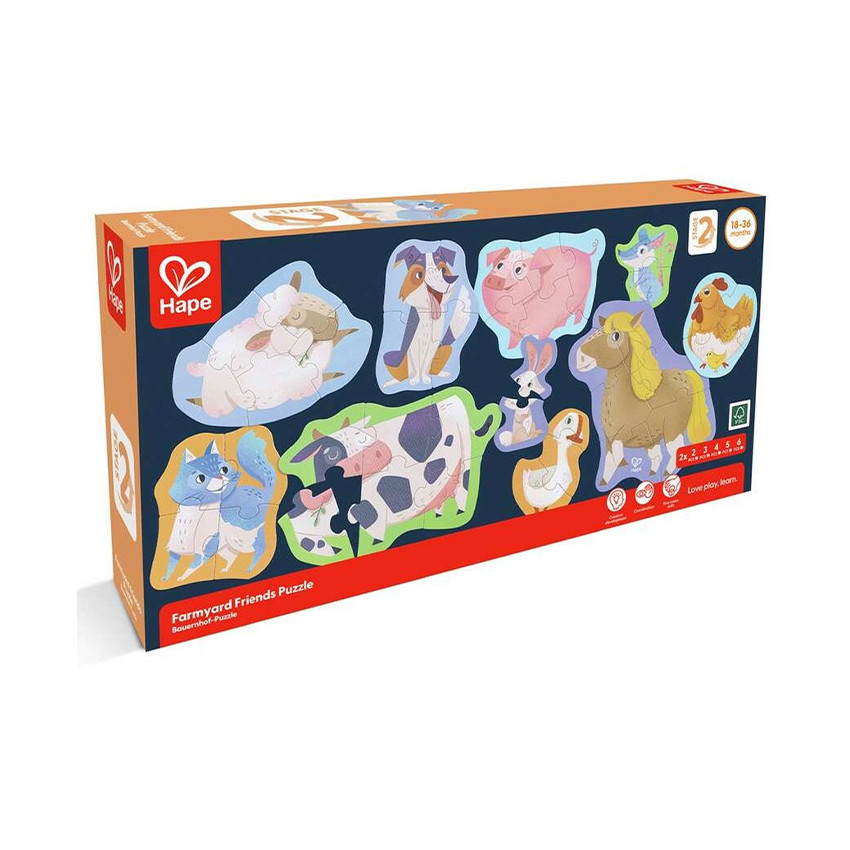 Puzzle les animaux de la ferme  