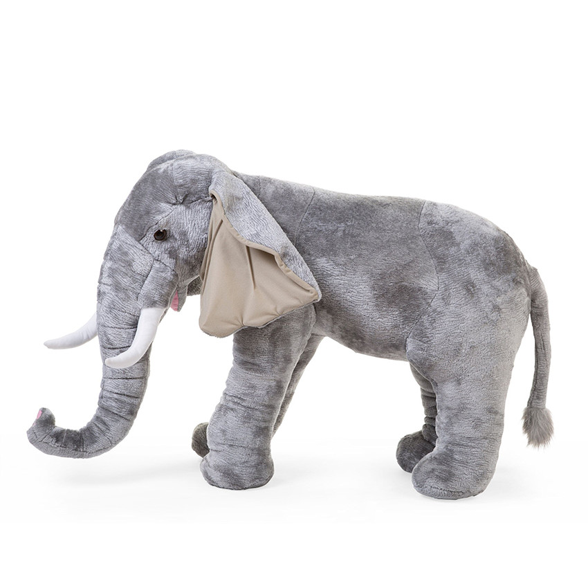 Peluche éléphant debout 75 cm 