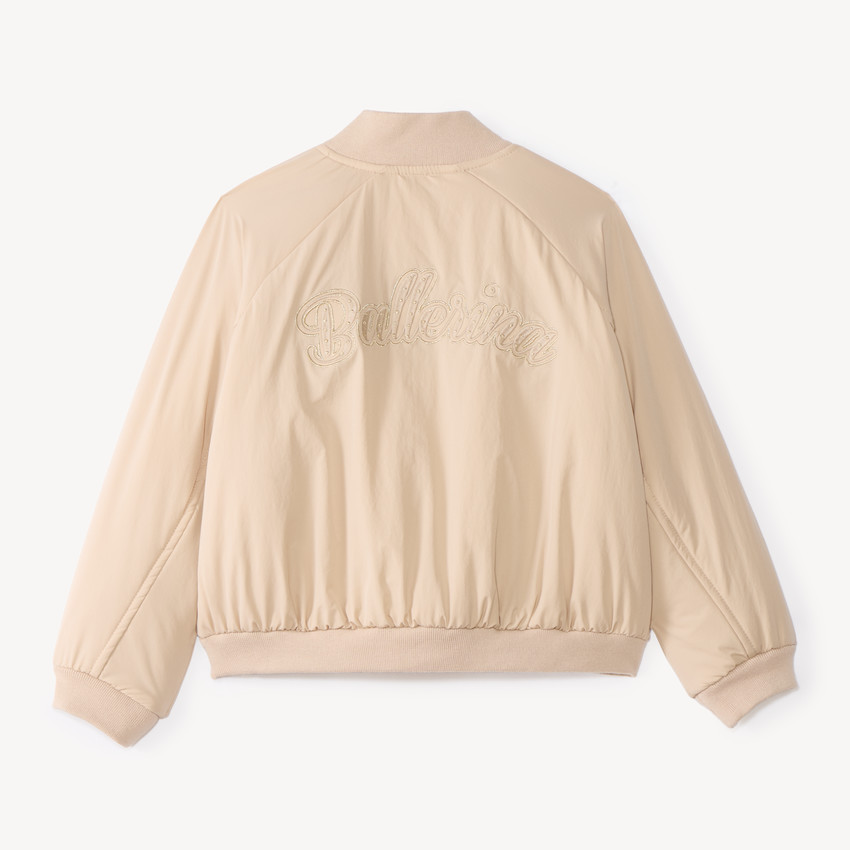 Veste fille style bomber en toile 