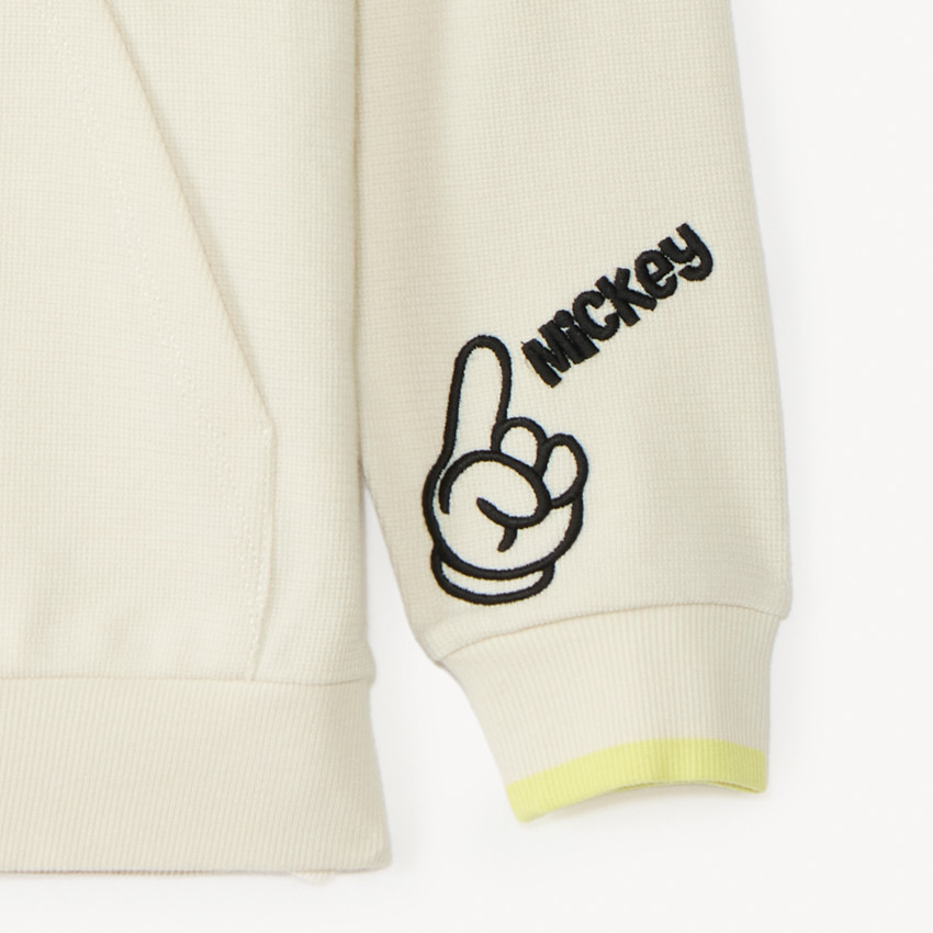 Sweat à capuche en maille piqué Mickey Mouse pour garçon 