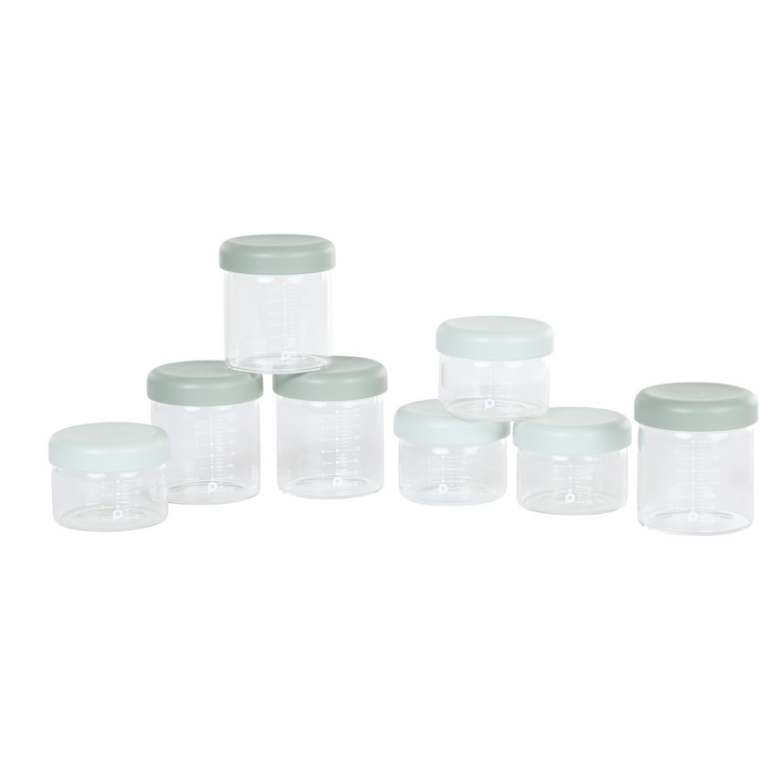 Lot de 8 pots de conservation en verre 4 x 120 ml + 4 x 220 ml 
