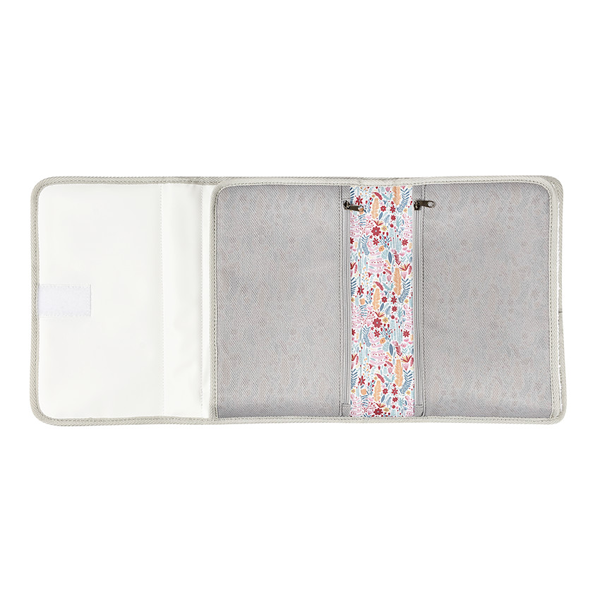 Pochette à langer Genève mirage grey/floral 