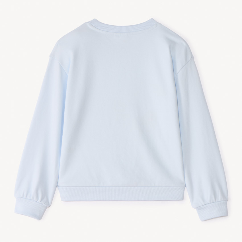 Sweat molleton oversize brodé Stitch Disney pour fille 