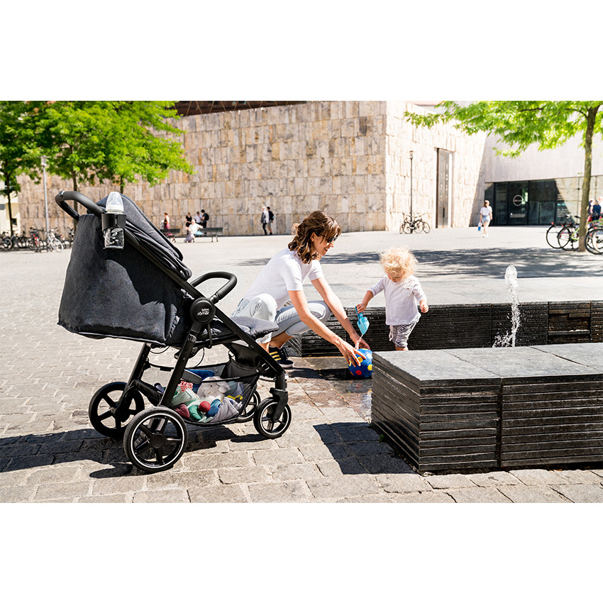 Poussette B-Agile R Elephant - Grey-Black 