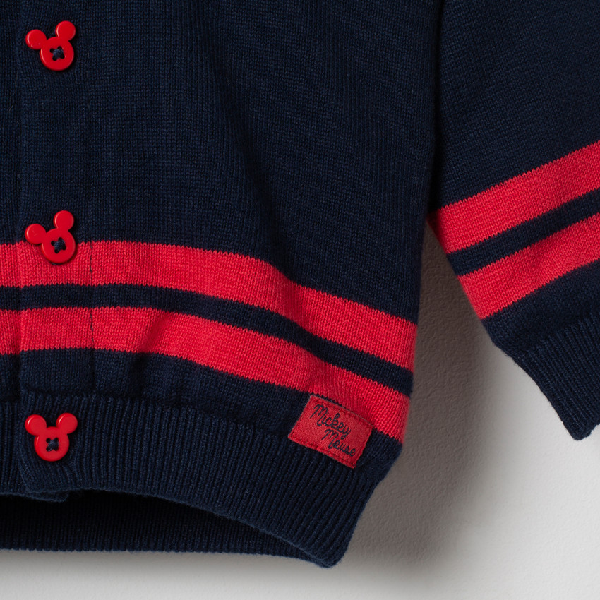 Veste en tricot à capuche doublée sherpa Mickey Disney 