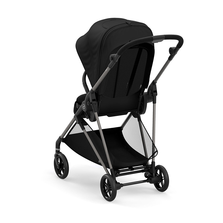 Poussette Melio châssis bronze - Deep Black 