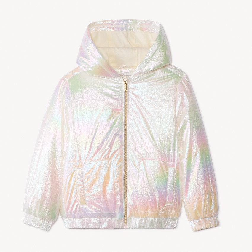 Coupe-vent iridescent en toile rembourrée pour fille 