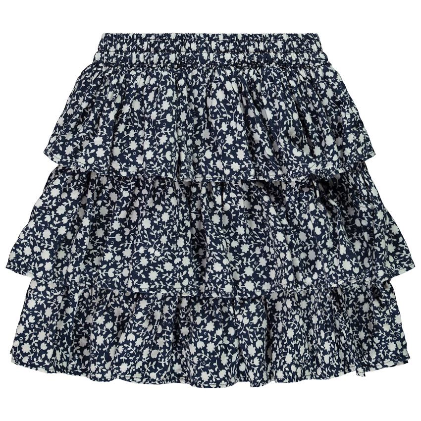 Jupe volantée imprimé floral pour fille 