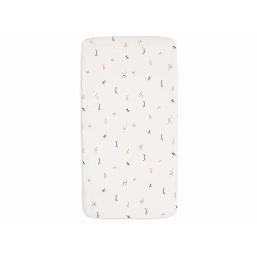 Drap housse en jersey 70-75 x 140-150 cm Jungle Jambo 