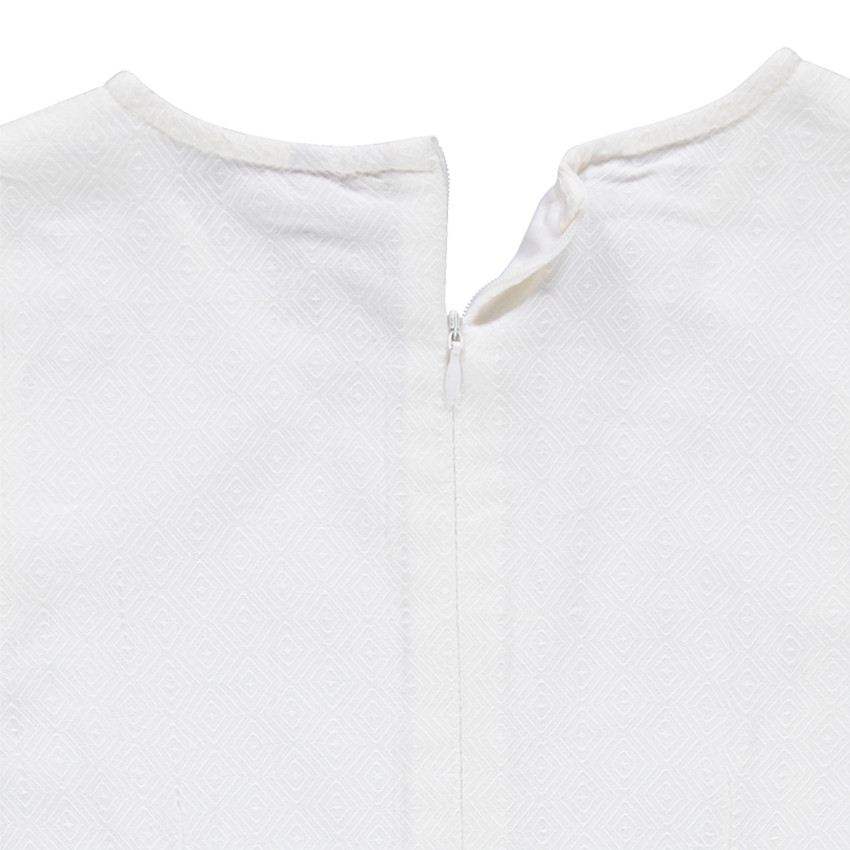 Junior - Robe en jacquard avec frise fantaisie 