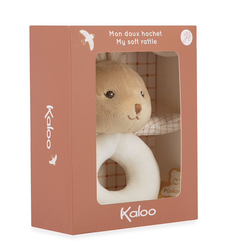 Hochet doudou Lapin Crème  