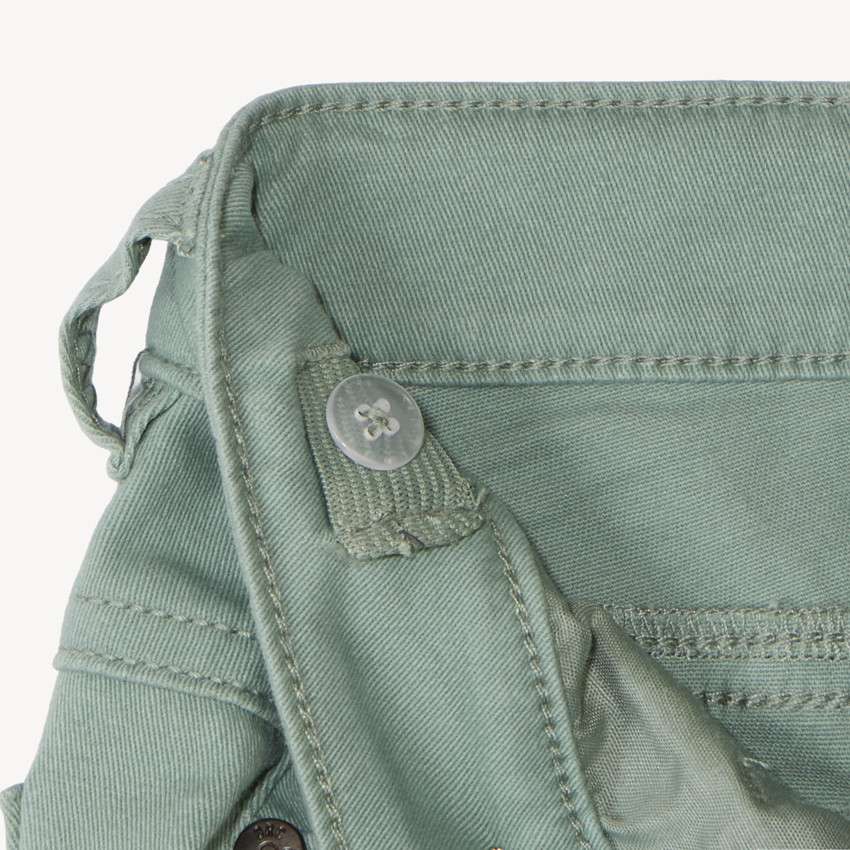 Pantalon slim uni effet crinkle pour garçon 