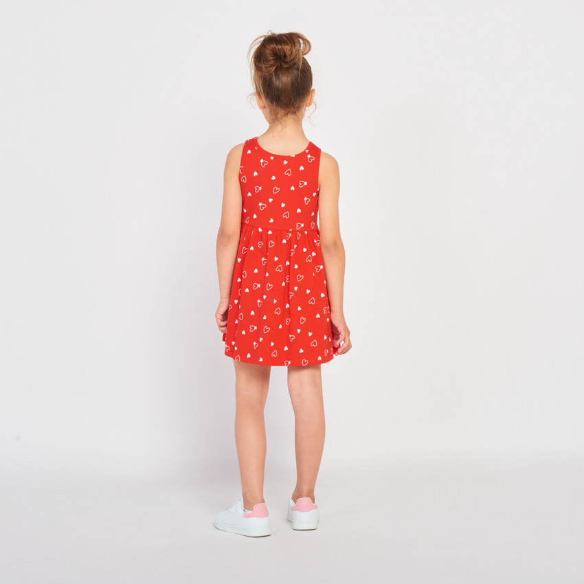 Robe sans manches imprimé fantaisie fille 