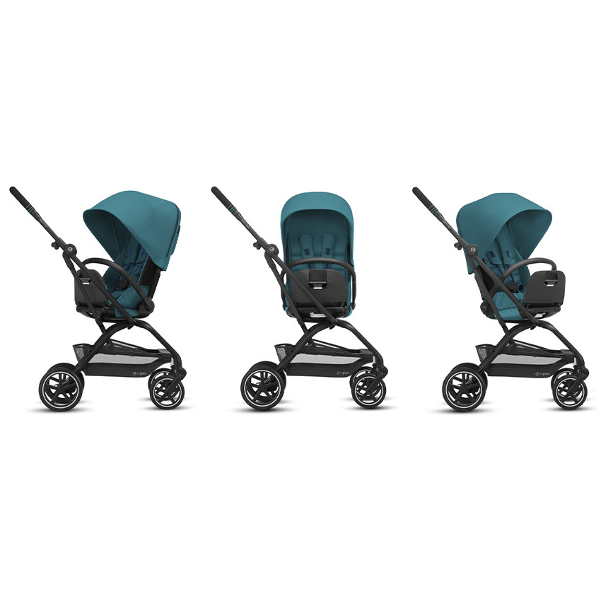 Poussette Eezy S Twist+ 2 châssis noir - Classic Beige 