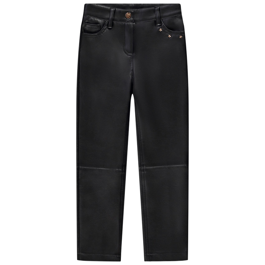 Pantalon slim en simili cuir fille