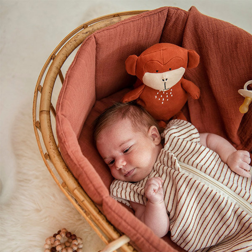 Gigoteuse à manches mi-saison 87 cm Stripes olive 