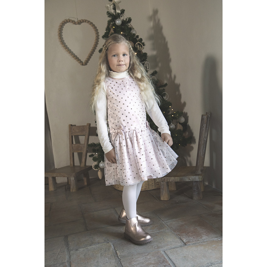 Robe de fêtes sans manches en tulle à paillettes pour enfant fille 