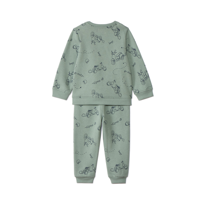 Ensemble sweat + jogging imprimé Scoot pour bébé garçon 