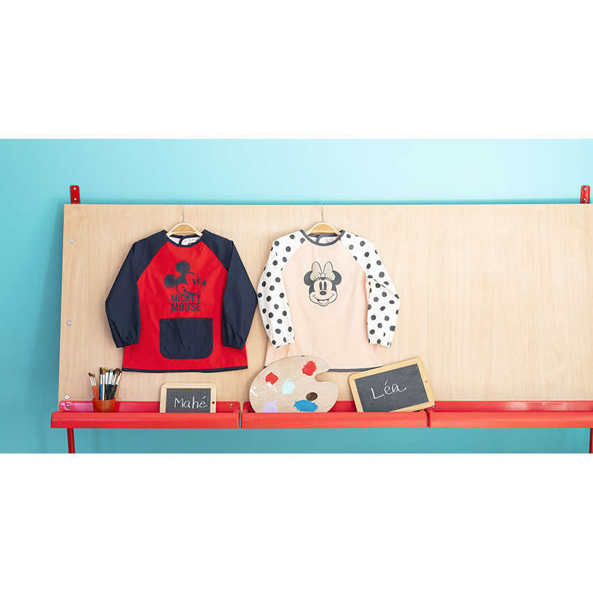 Tablier de peinture print Mickey Disney avec poche pour garçon 