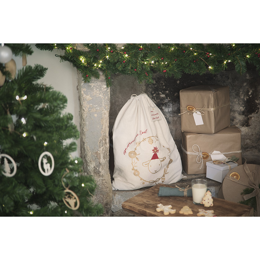 Pochon sale tissu noel