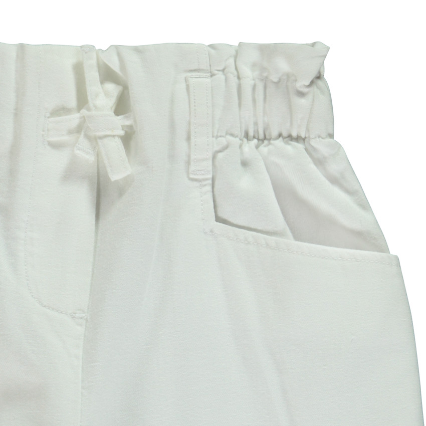 Pantalon large à taille élastiquée pour fille 