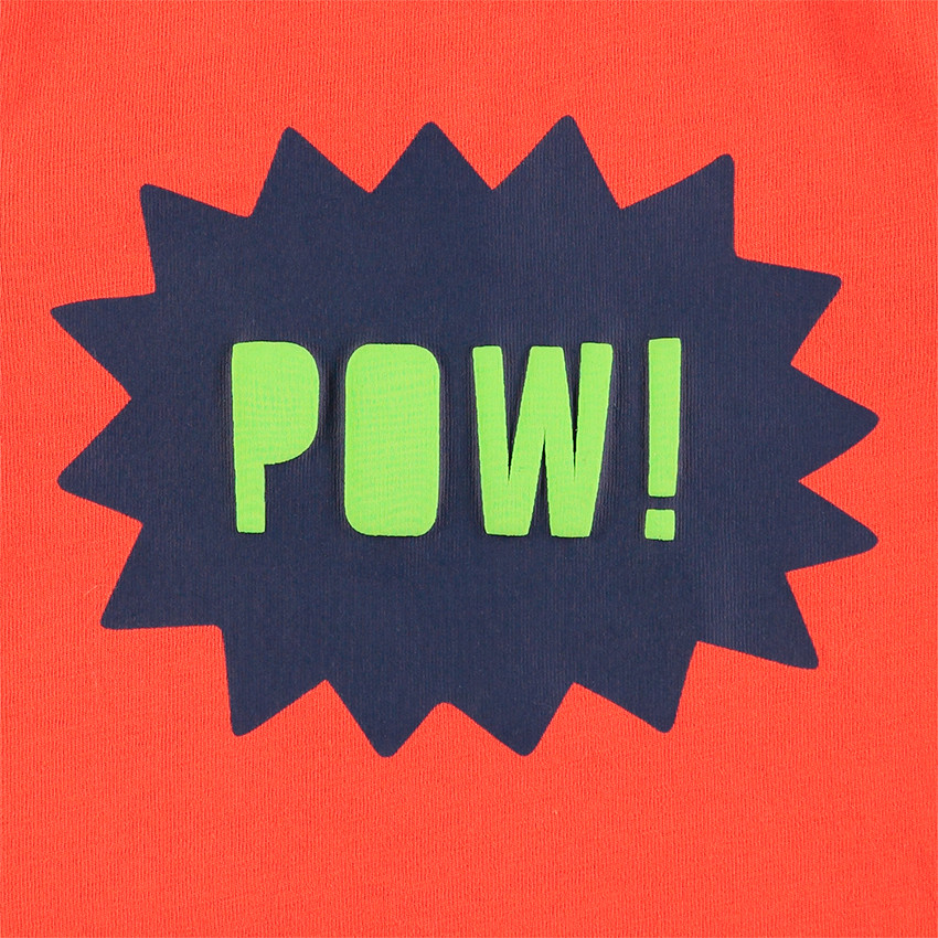 Tee-shirt manches longues effet 2 en 1 avec rayures et print 