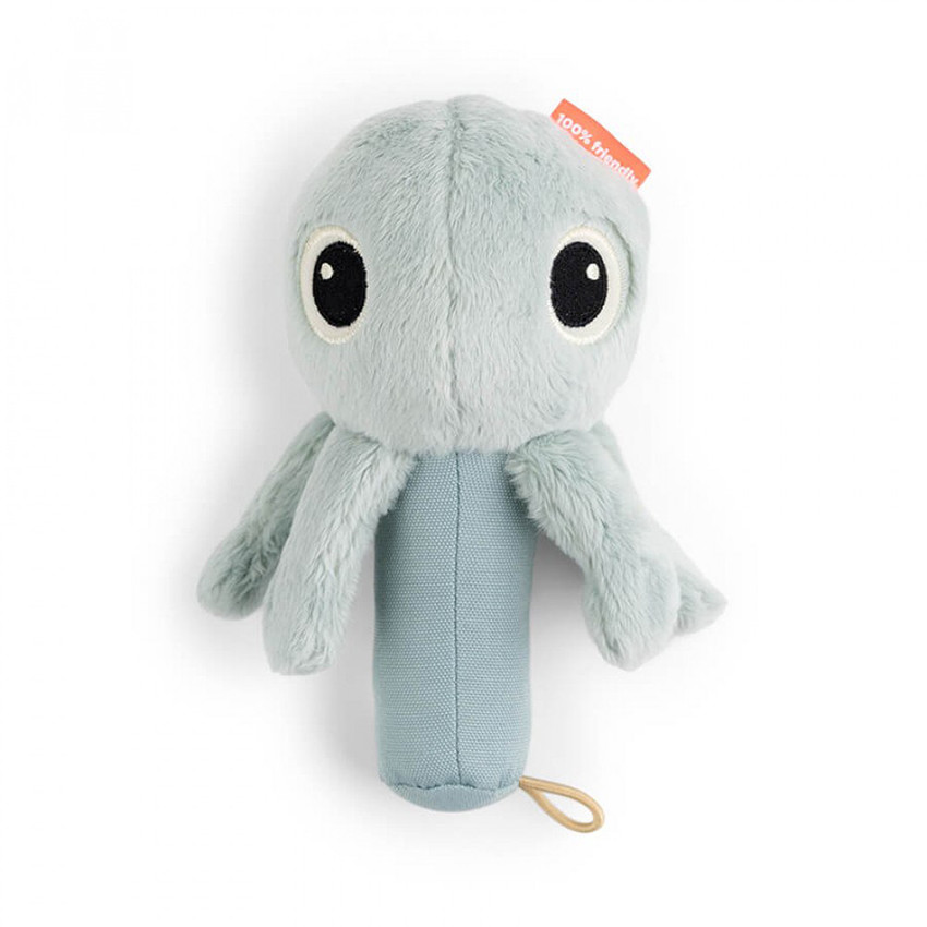 Hochet d'éveil avec miroir - Jelly bleu Main Hochet d'éveil avec miroir - Jelly bleu