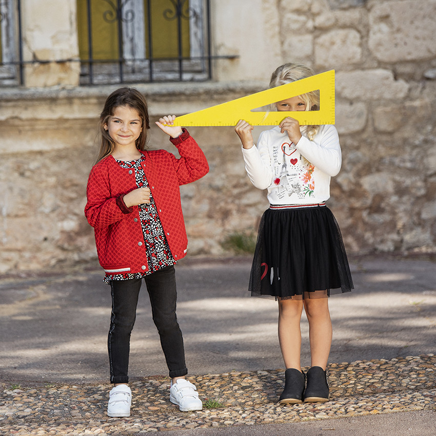 Jupe patineuse en tulle à taille brillante pour enfant fille 