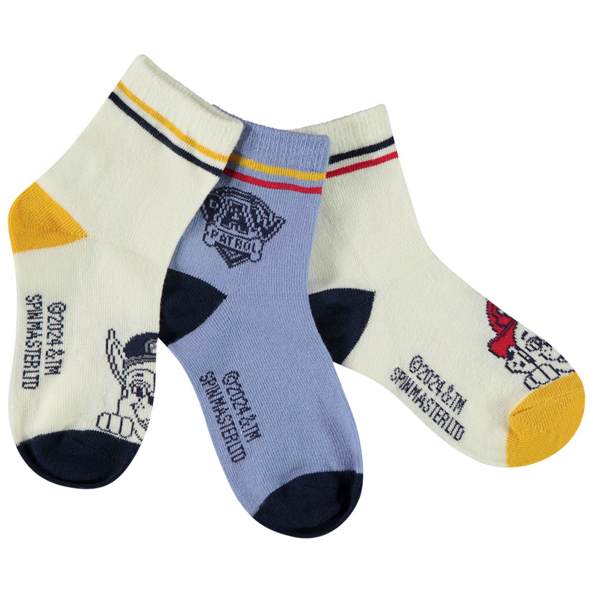 Lot de 3 paires de chaussettes Pat'Patrouille pour garçon 