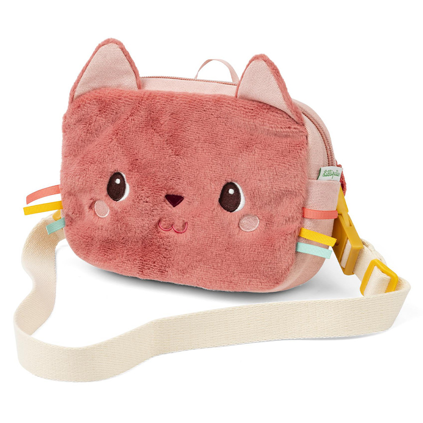 Pochette avec sangle Rose Jeanne le Chat 