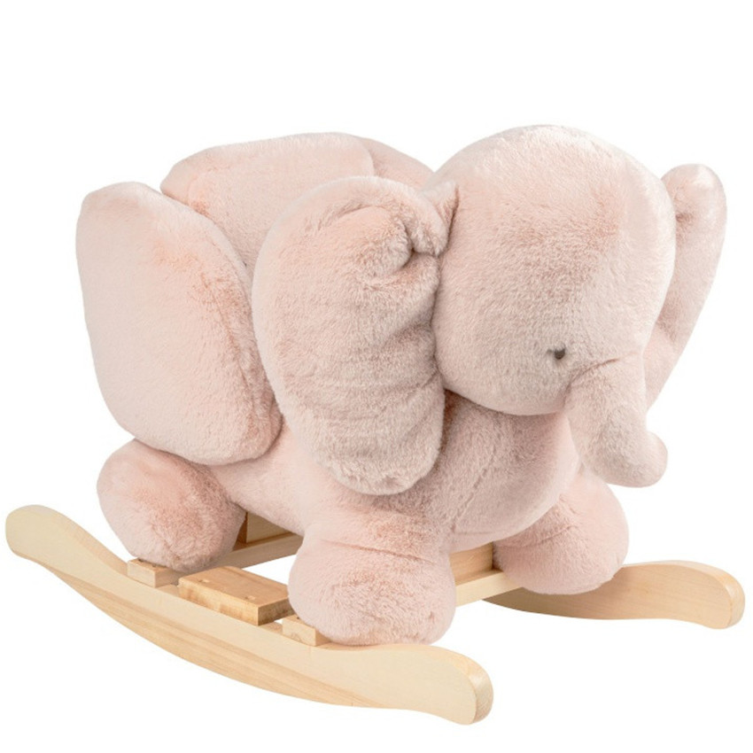 Bascule éléphant - Fanfan - Vieux rose 