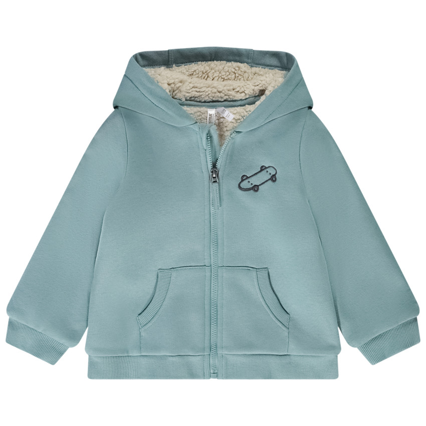 Gilet à capuche broderie skate pour bébé garçon 