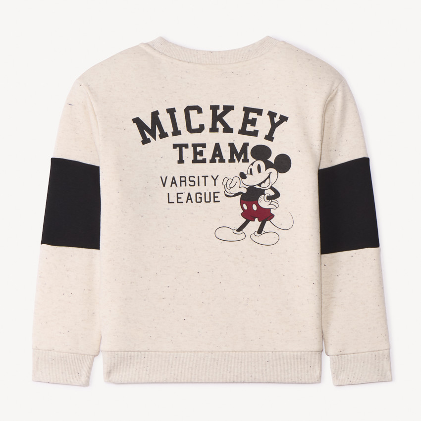 Sweat molleton effet neps Mickey Disney pour garçon 