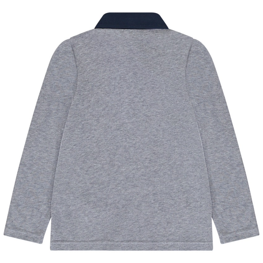 Polo manches longues avec broderie fantaisie pour garçon  