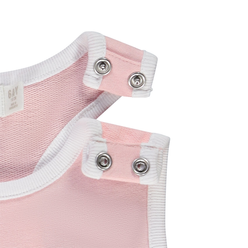 Combishort sans manches puff print flamand rose pour fille 