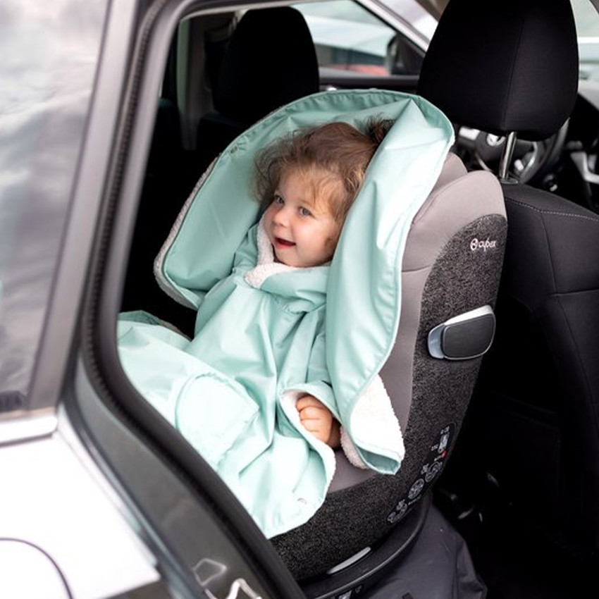 Poncho de voyage waterproof teddy+coated -9/36M - Sauge 