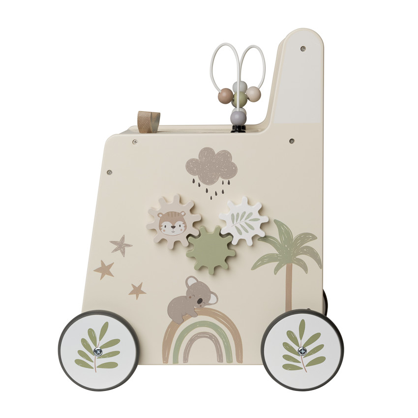 Chariot de marche ludique en bois Little Savane 