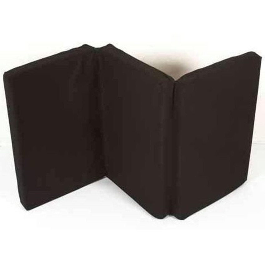 Matelas de lit de voyage pliant - Noir - 60 x 120 cm 