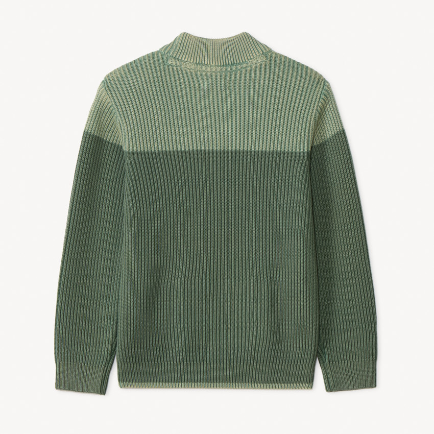 Pull en tricot perlé effet color block pour garçon 