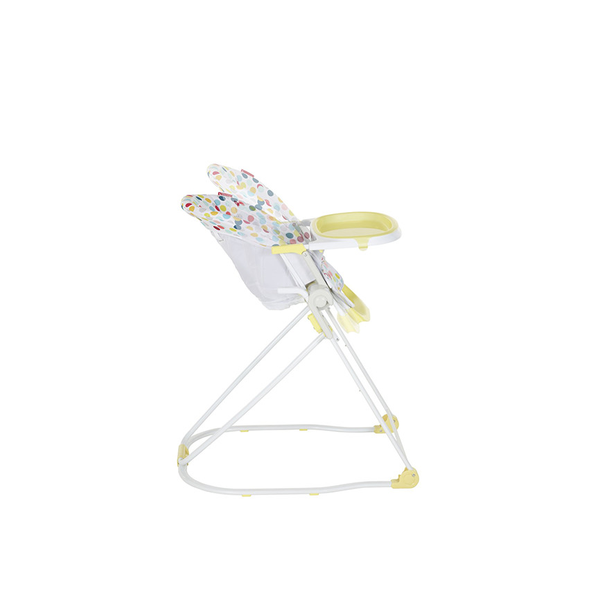 Chaise haute compacte réglable – Confetti Jaune 