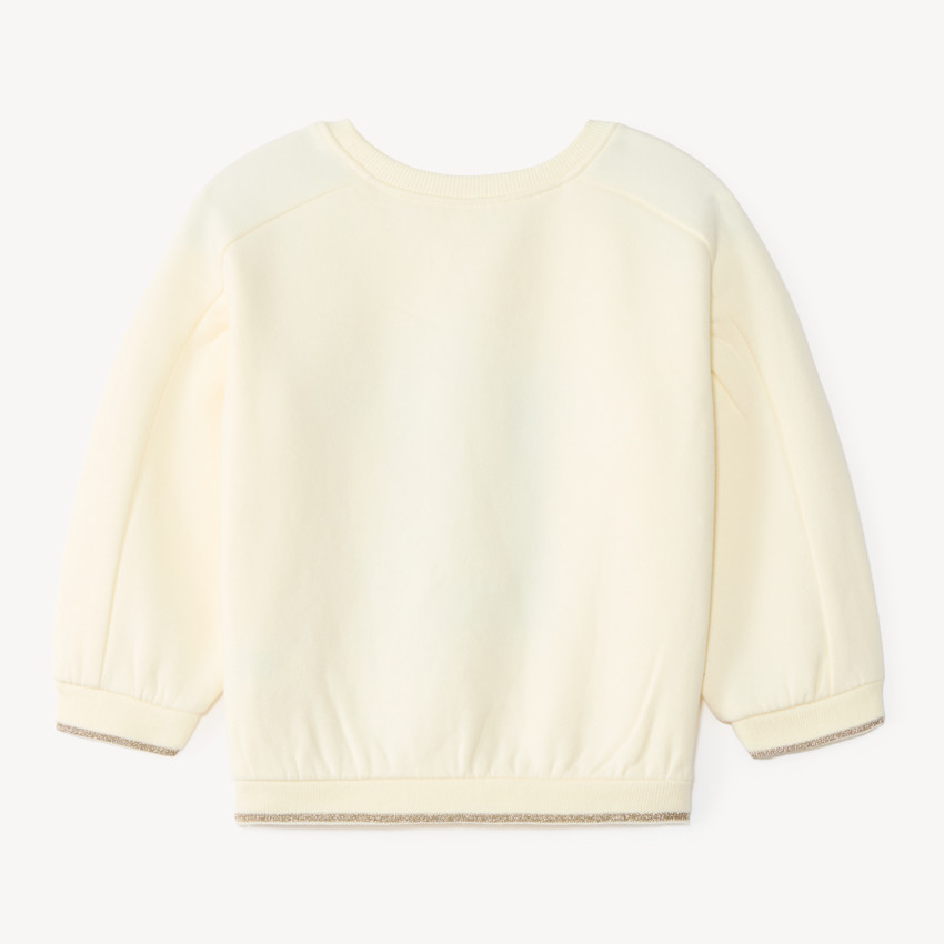 Sweat bébé fille oversize print chien et chat 