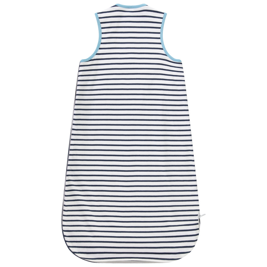 Gigoteuse sans manches rayée en jersey patch ourson pour bébé garçon 