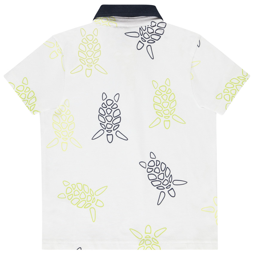 Polo manches courtes imprimé tortue pour garçon  