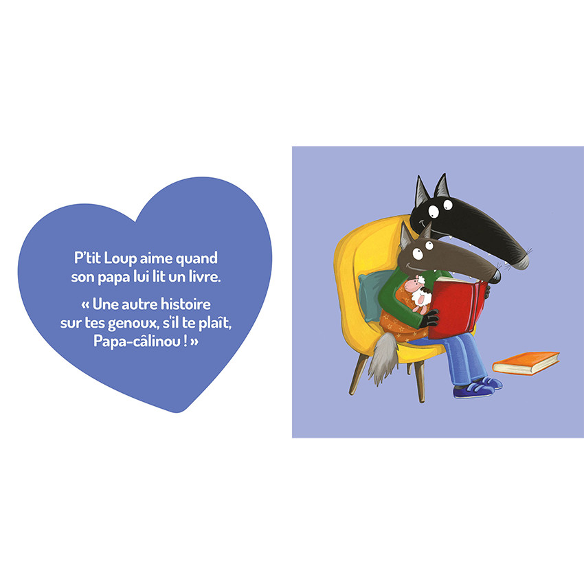 Livre "P'tit Loup aime son Papa" 