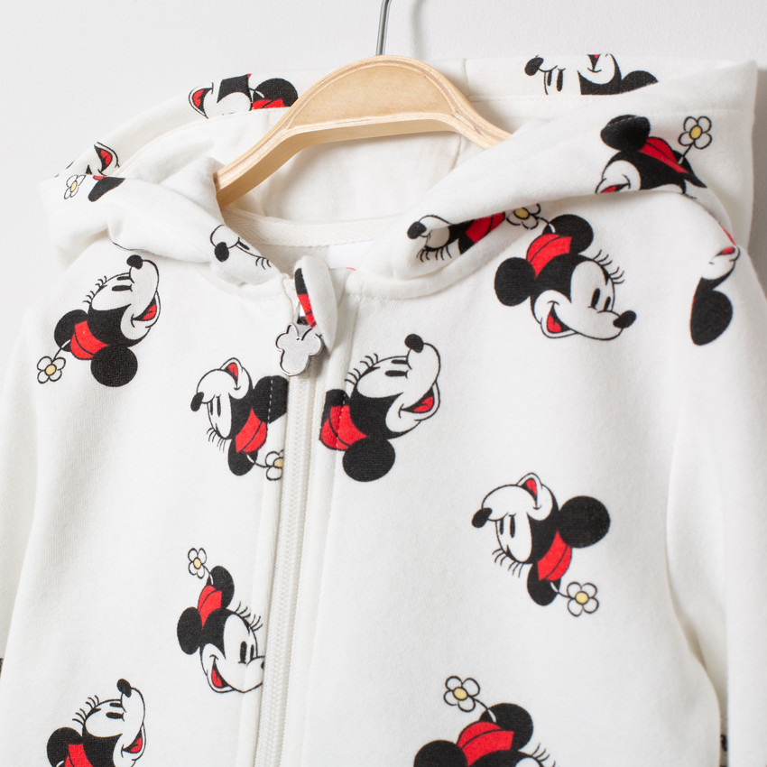 Jogging en molleton avec veste à capuche imprmée Minnie Disney 