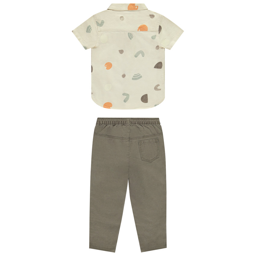 Ensemble 2 pièces avec chemise imprimé arty pour bébé garçon 