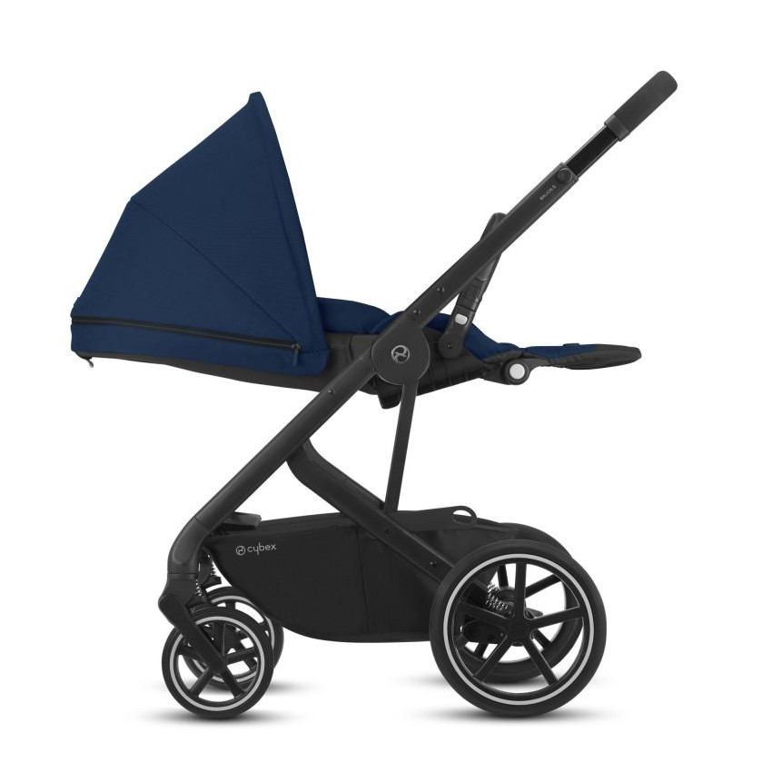 Poussette Balios S Lux châssis noir - Navy Blue  