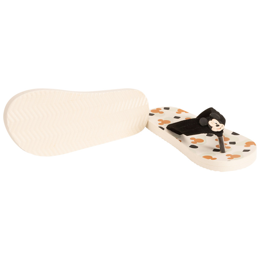 Tongs à bride souple imprimé et badge Mickey Disney pour garçon 