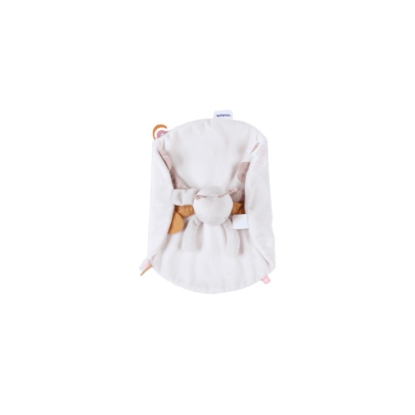 Doudou marionnette à doigt en veloudoux Louli - Beige (Noukie's) - Image 1